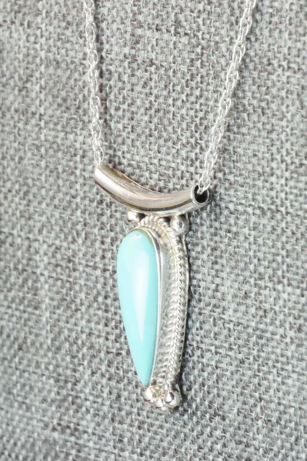 Turquoise & Sterling Silver Necklace - Sharon McCarthy