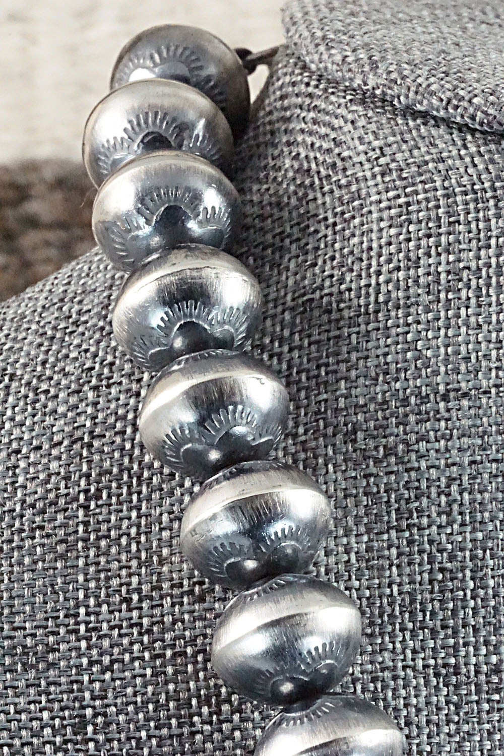 Sterling Silver Navajo Pearl Necklace - Jan Mariano
