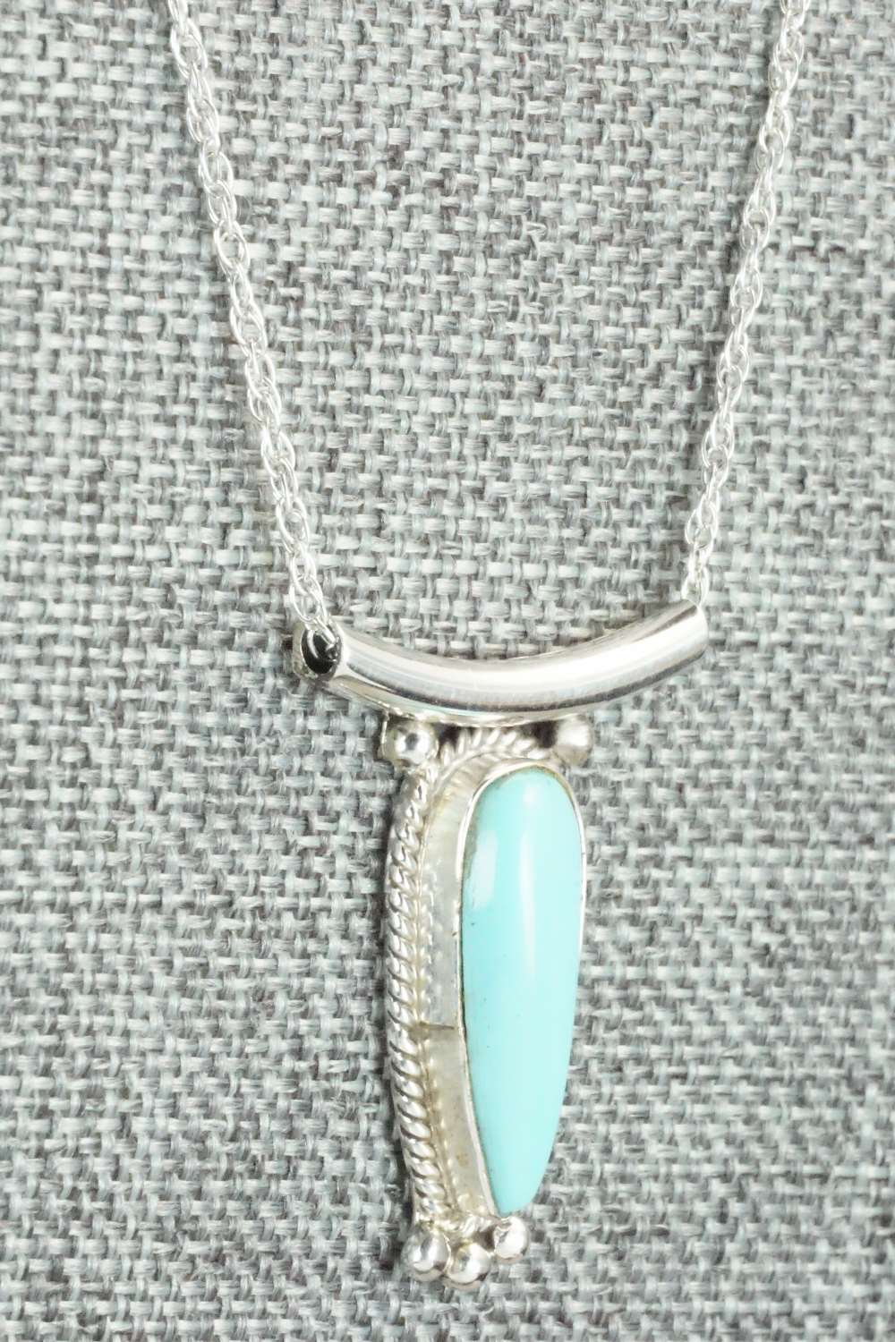 Turquoise & Sterling Silver Necklace - Sharon McCarthy