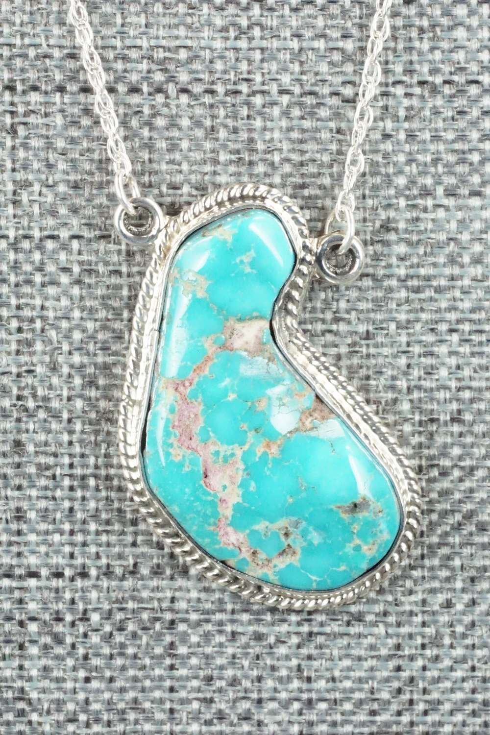 Turquoise & Sterling Silver Necklace - Annie Spencer