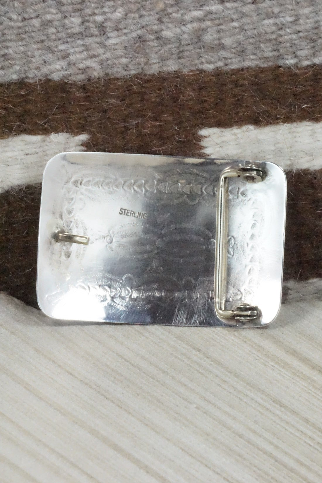 Turquoise & Sterling Silver Belt Buckle - Jolene Begay