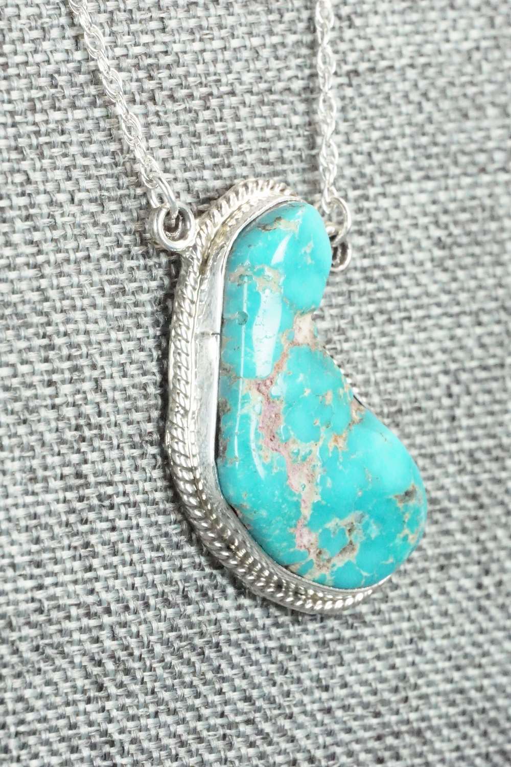 Turquoise & Sterling Silver Necklace - Annie Spencer