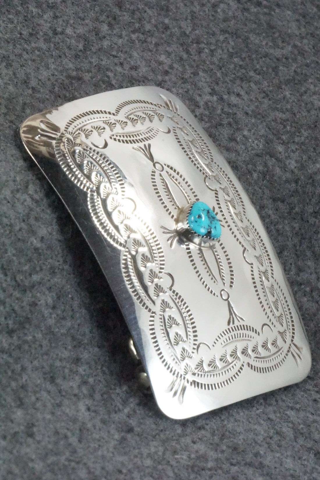 Turquoise & Sterling Silver Belt Buckle - Jolene Begay
