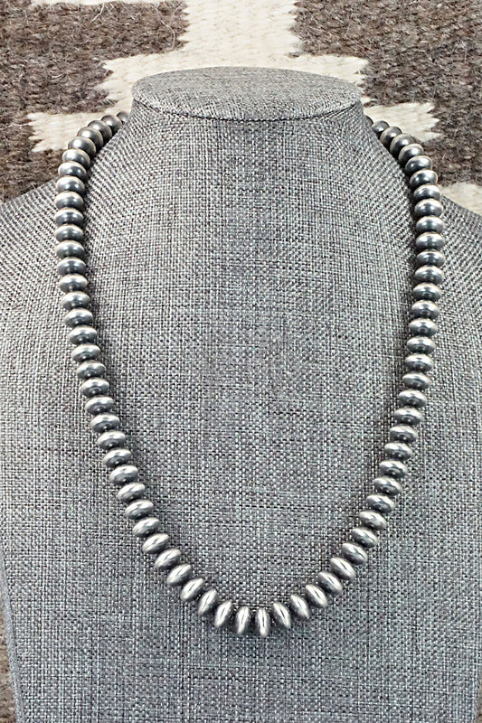 Sterling Silver Navajo Pearl Necklace - Tonisha Haley
