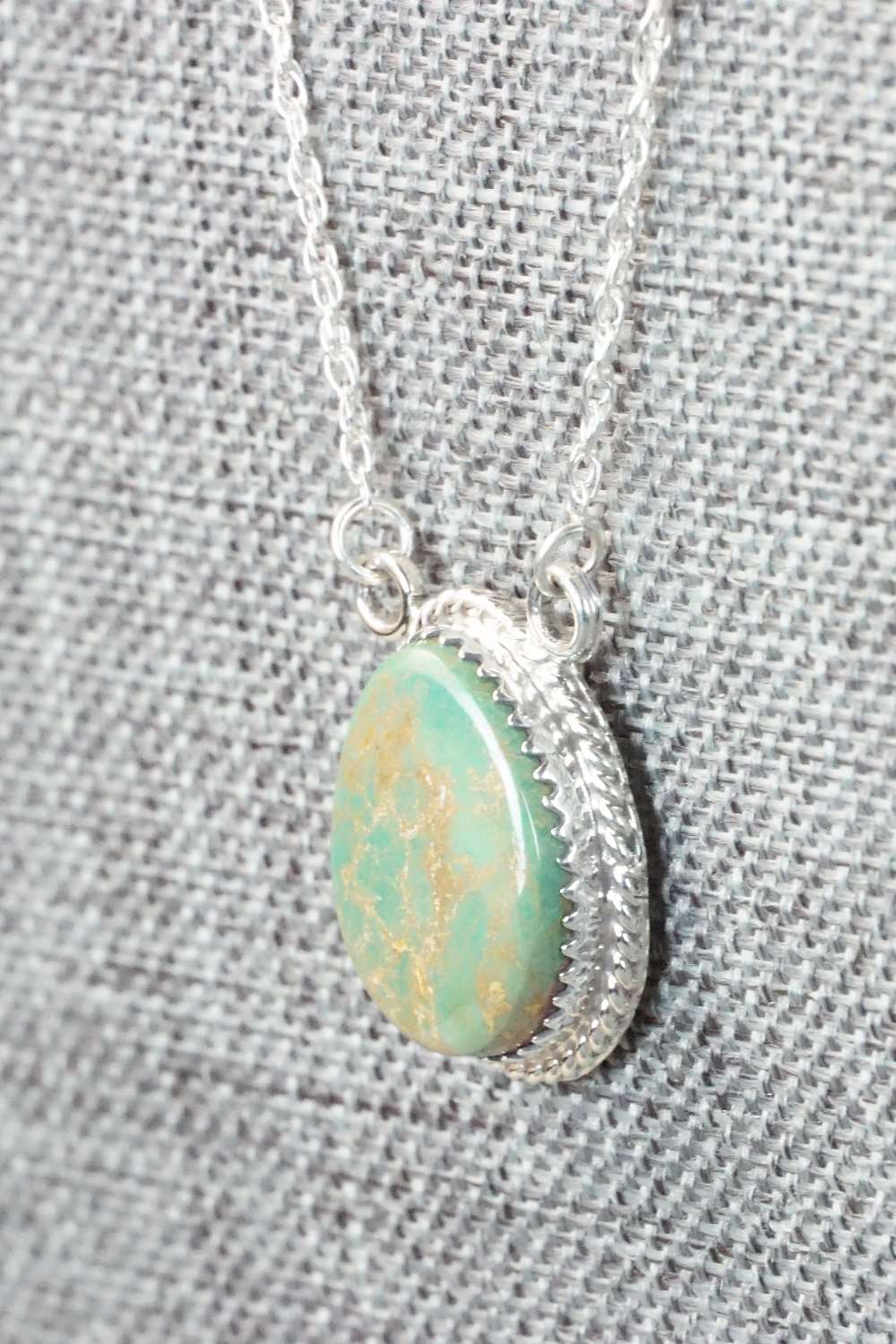 Turquoise & Sterling Silver Necklace - Annie Spencer