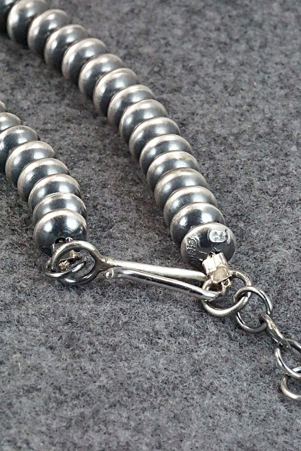 Sterling Silver Navajo Pearl Necklace - Tonisha Haley