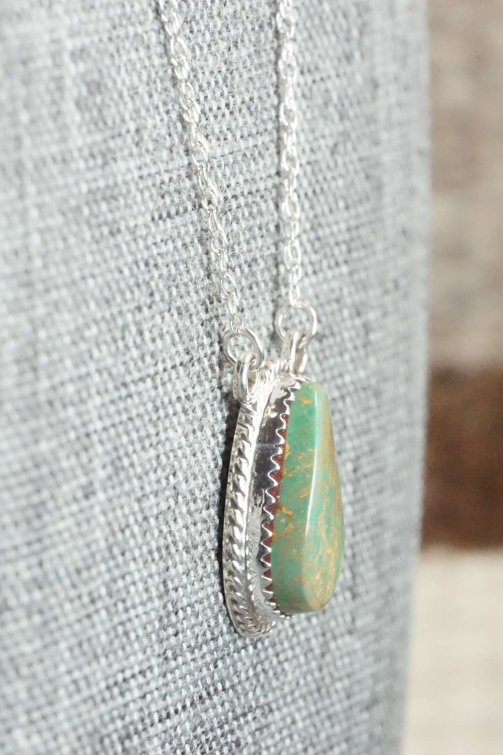 Turquoise & Sterling Silver Necklace - Annie Spencer
