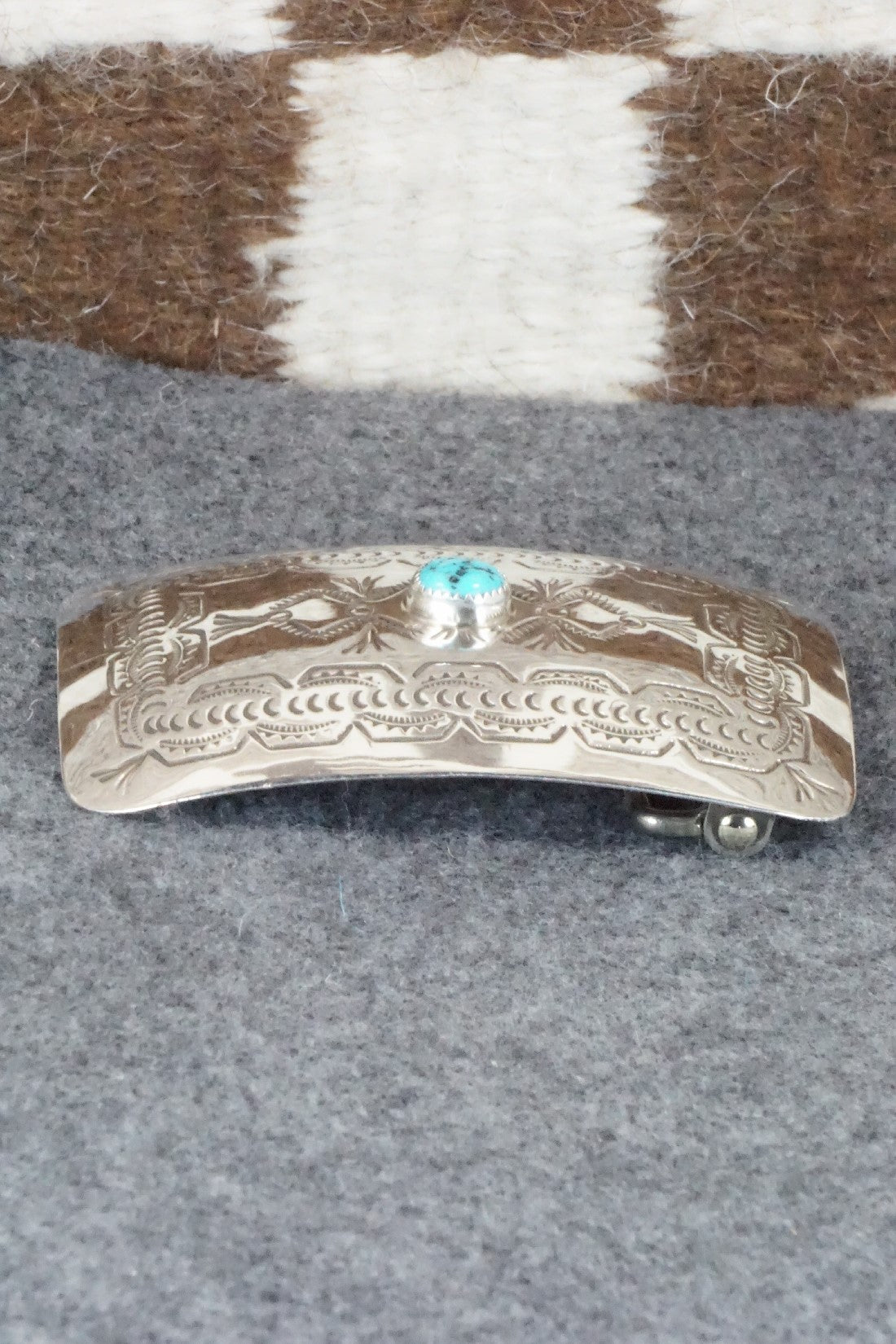 Turquoise & Sterling Silver Belt Buckle - Jolene Begay