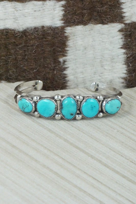Turquoise & Sterling Silver Bracelet - Priscilla Reeder