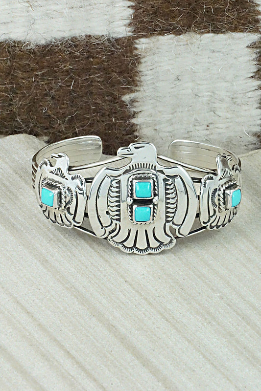 Turquoise & Sterling Silver Bracelet - Annie Spencer