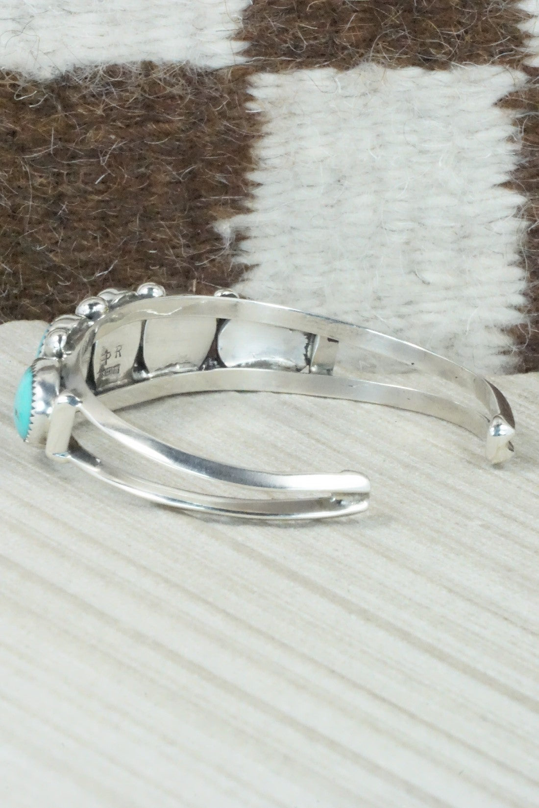 Turquoise & Sterling Silver Bracelet - Priscilla Reeder