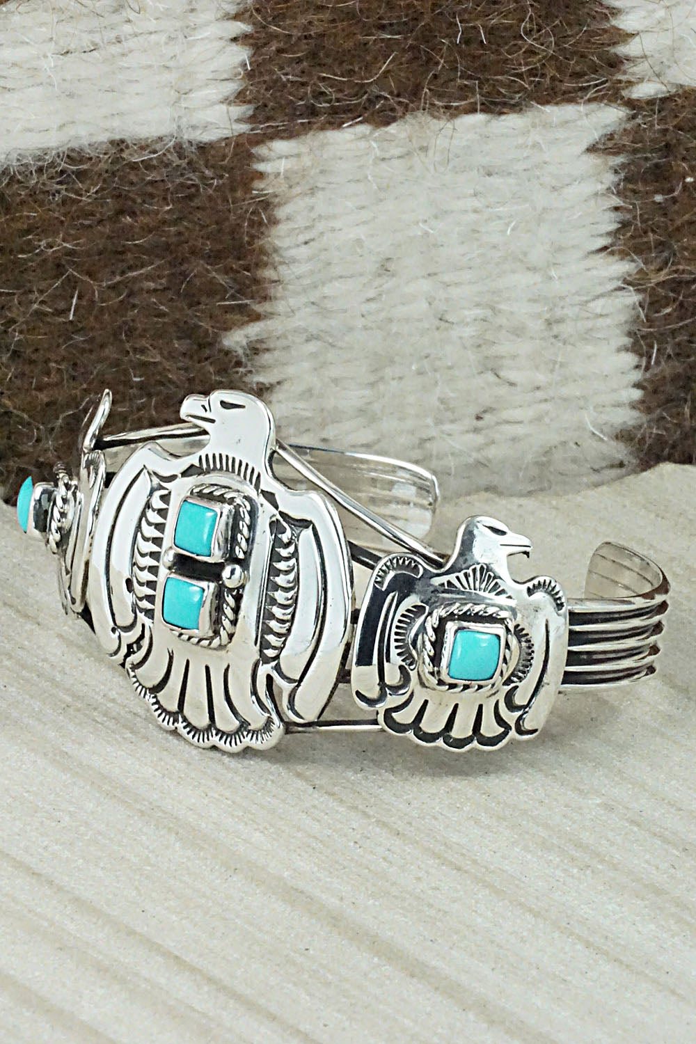Turquoise & Sterling Silver Bracelet - Annie Spencer