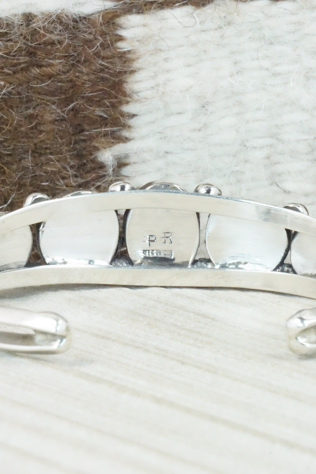 Turquoise & Sterling Silver Bracelet - Priscilla Reeder