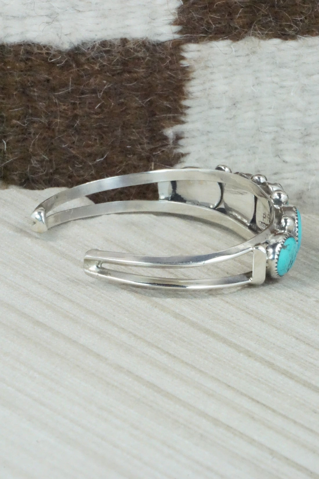 Turquoise & Sterling Silver Bracelet - Priscilla Reeder
