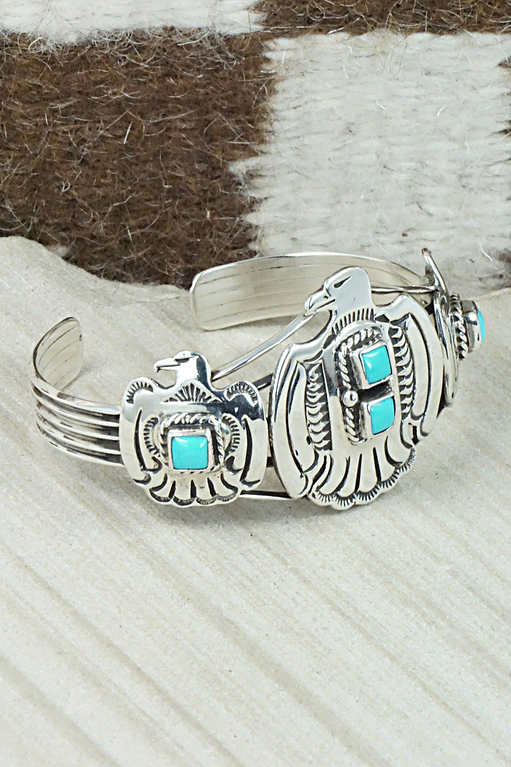 Turquoise & Sterling Silver Bracelet - Annie Spencer