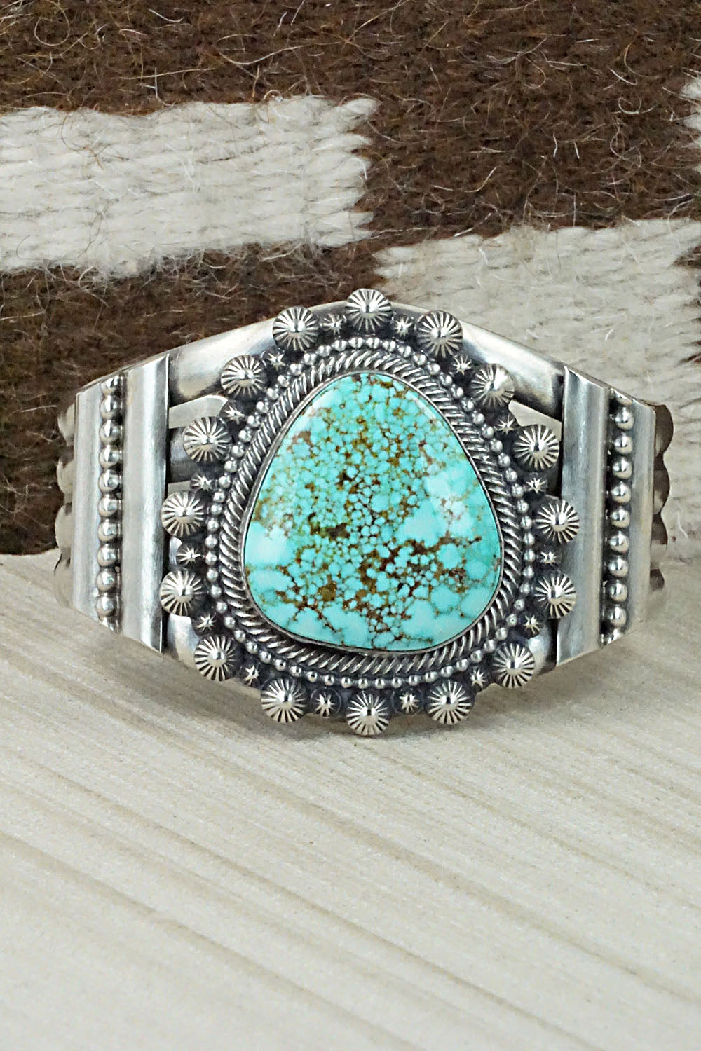 Turquoise & Sterling Silver Bracelet - Tom Lewis