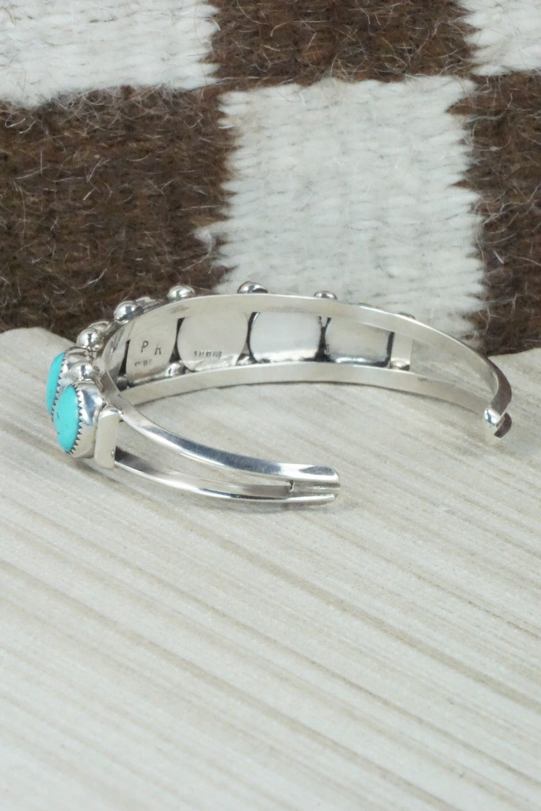 Turquoise & Sterling Silver Bracelet - Priscilla Reeder
