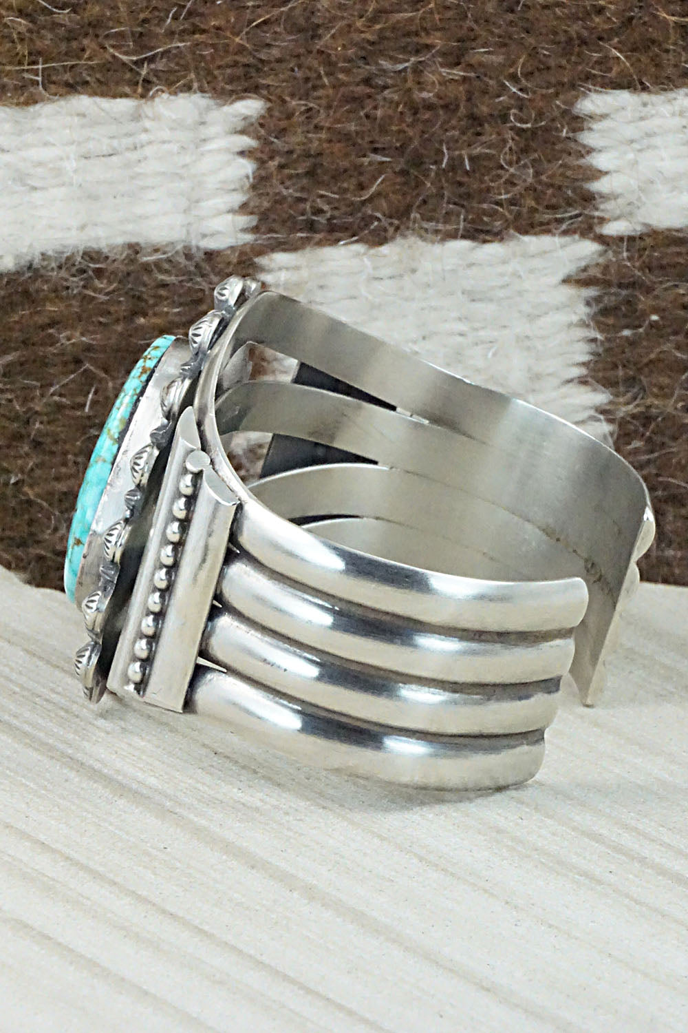 Turquoise & Sterling Silver Bracelet - Tom Lewis