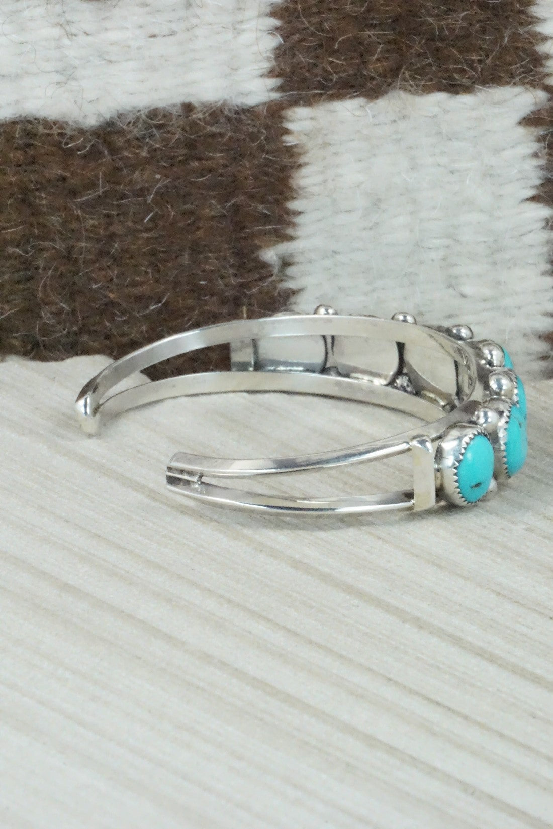 Turquoise & Sterling Silver Bracelet - Priscilla Reeder