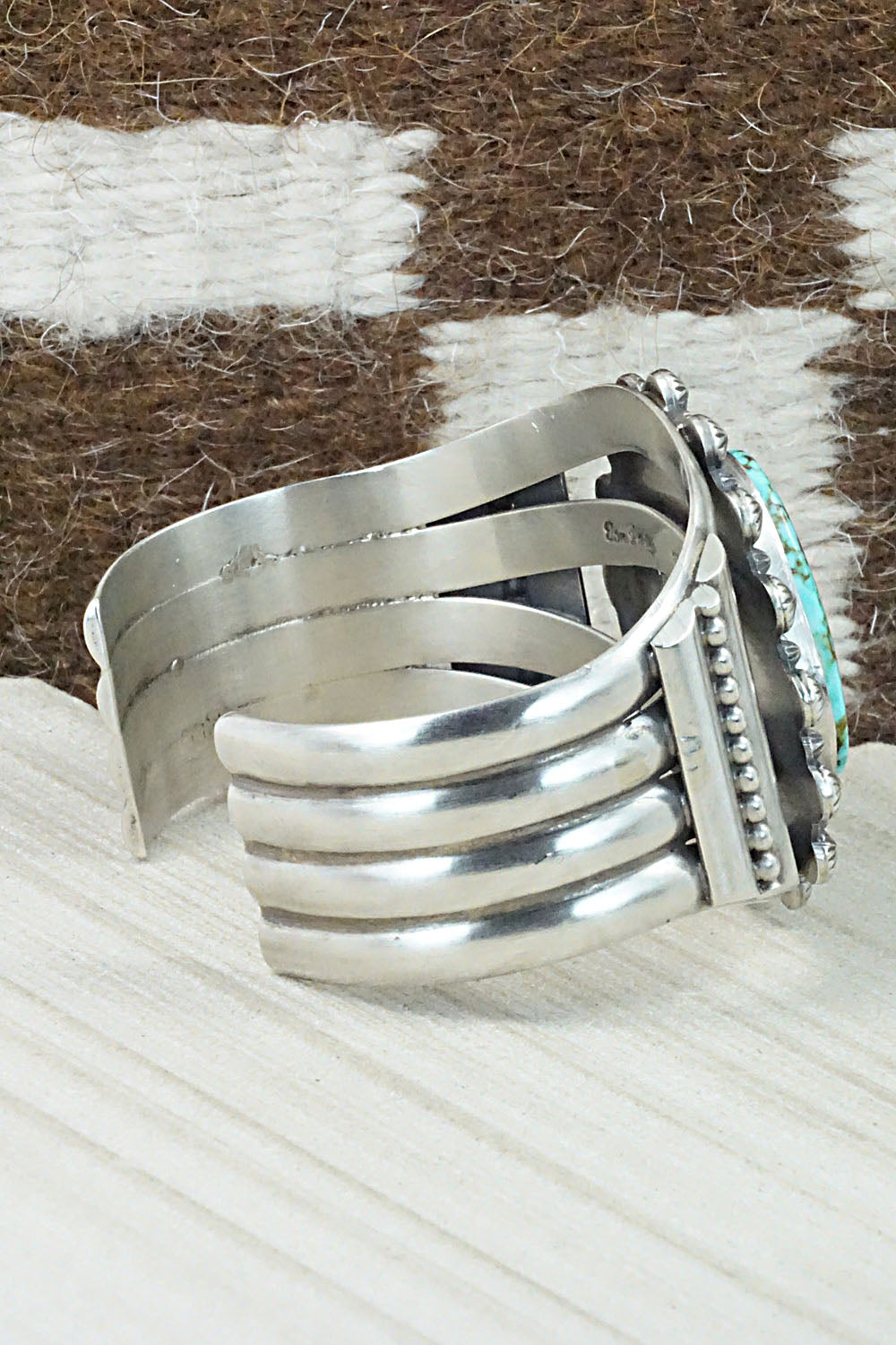 Turquoise & Sterling Silver Bracelet - Tom Lewis