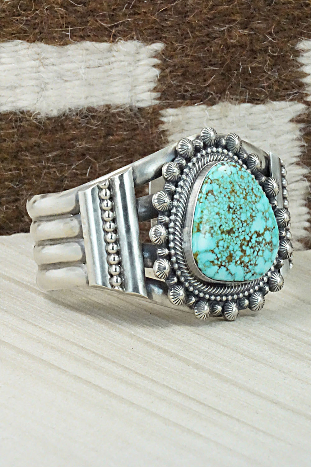 Turquoise & Sterling Silver Bracelet - Tom Lewis
