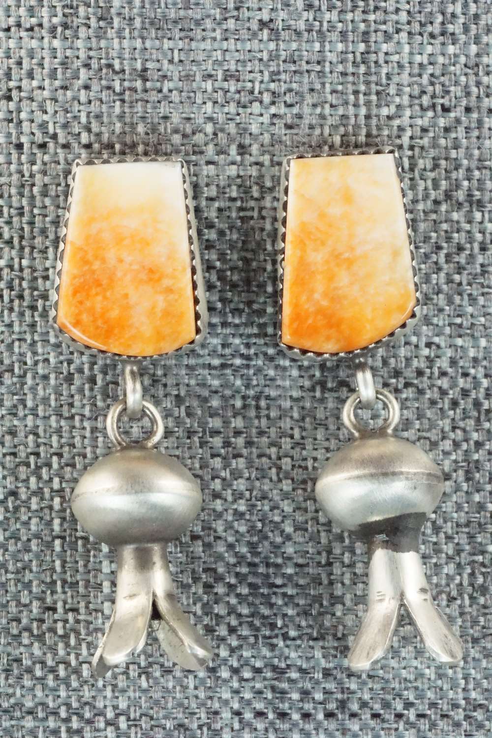 Spiny Oyster & Sterling Silver Earrings - Selina Warner