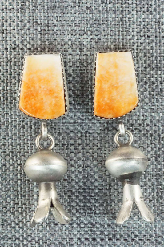 Spiny Oyster & Sterling Silver Earrings - Selina Warner