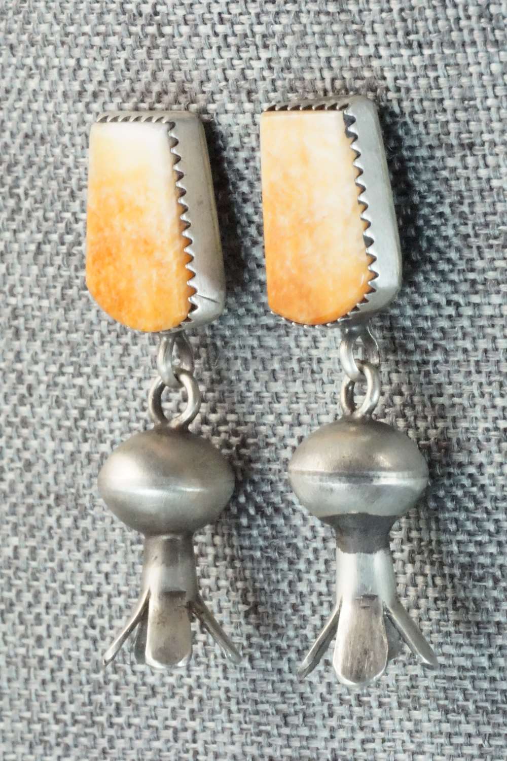 Spiny Oyster & Sterling Silver Earrings - Selina Warner
