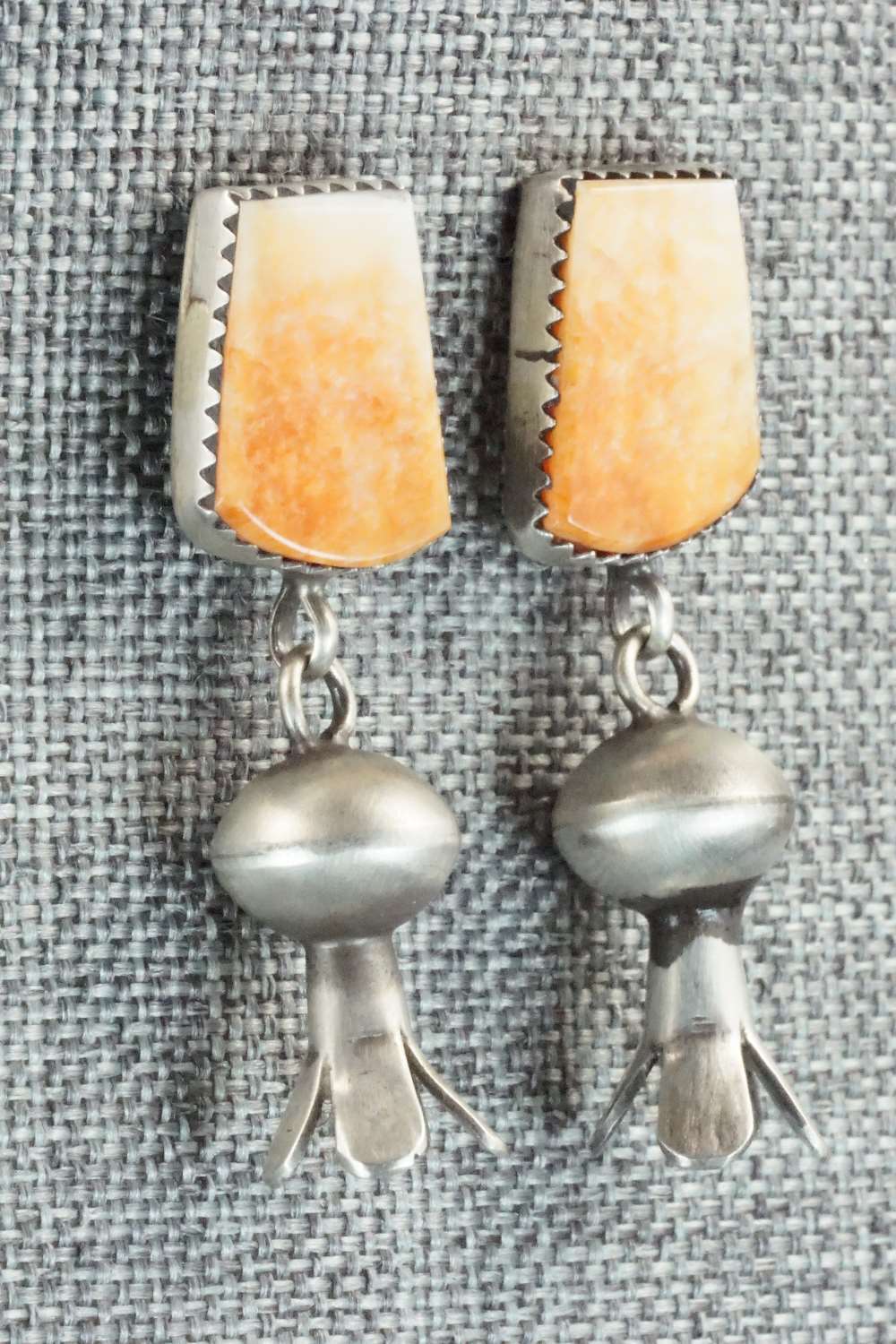 Spiny Oyster & Sterling Silver Earrings - Selina Warner