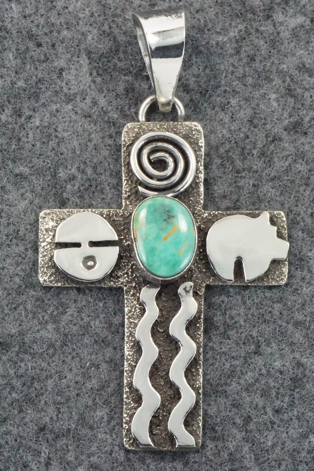 Turquoise & Sterling Silver Pendant - Alex Sanchez