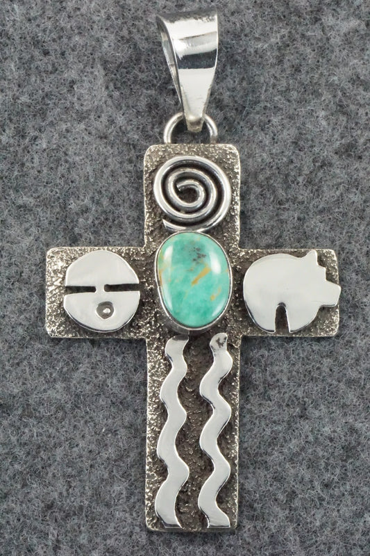 Turquoise & Sterling Silver Pendant - Alex Sanchez
