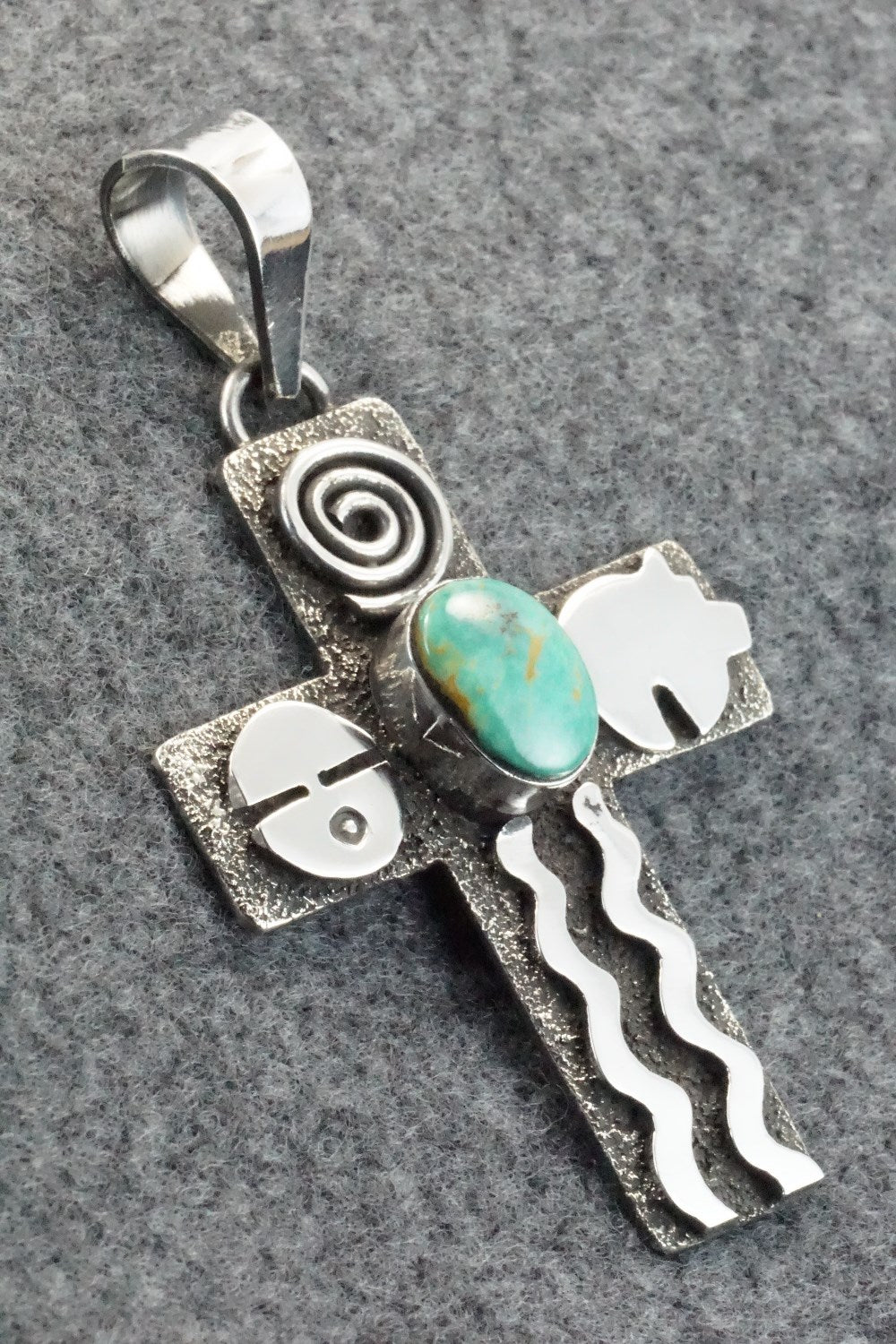 Turquoise & Sterling Silver Pendant - Alex Sanchez