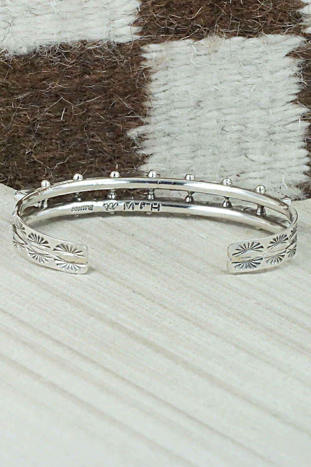Turquoise & Sterling Silver Bracelet - Murray Hannaweeka
