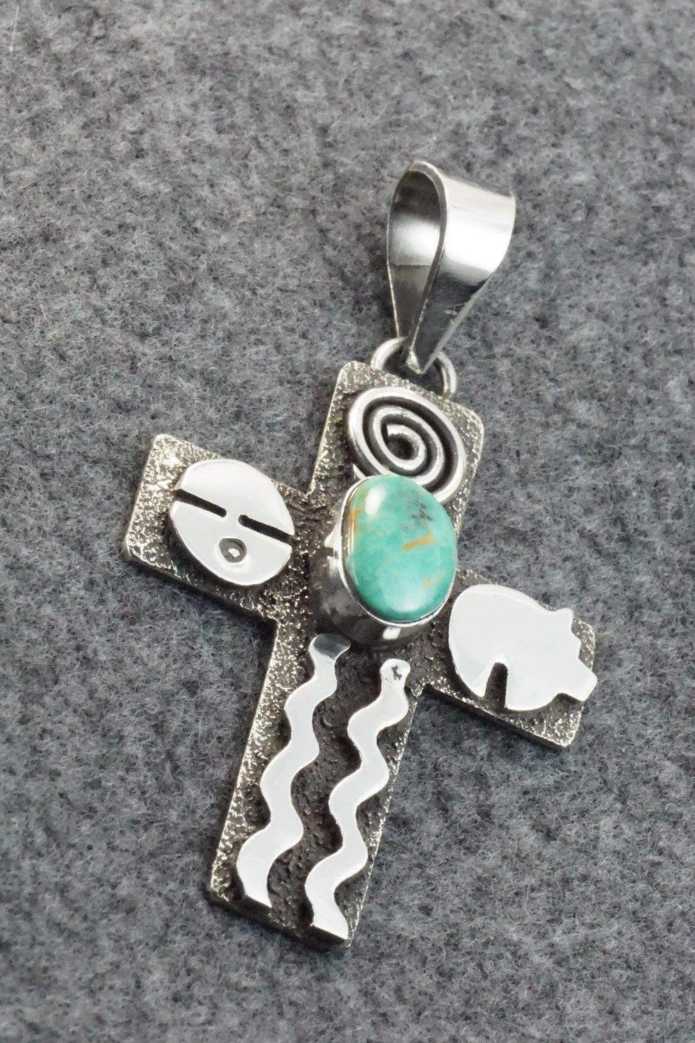 Turquoise & Sterling Silver Pendant - Alex Sanchez