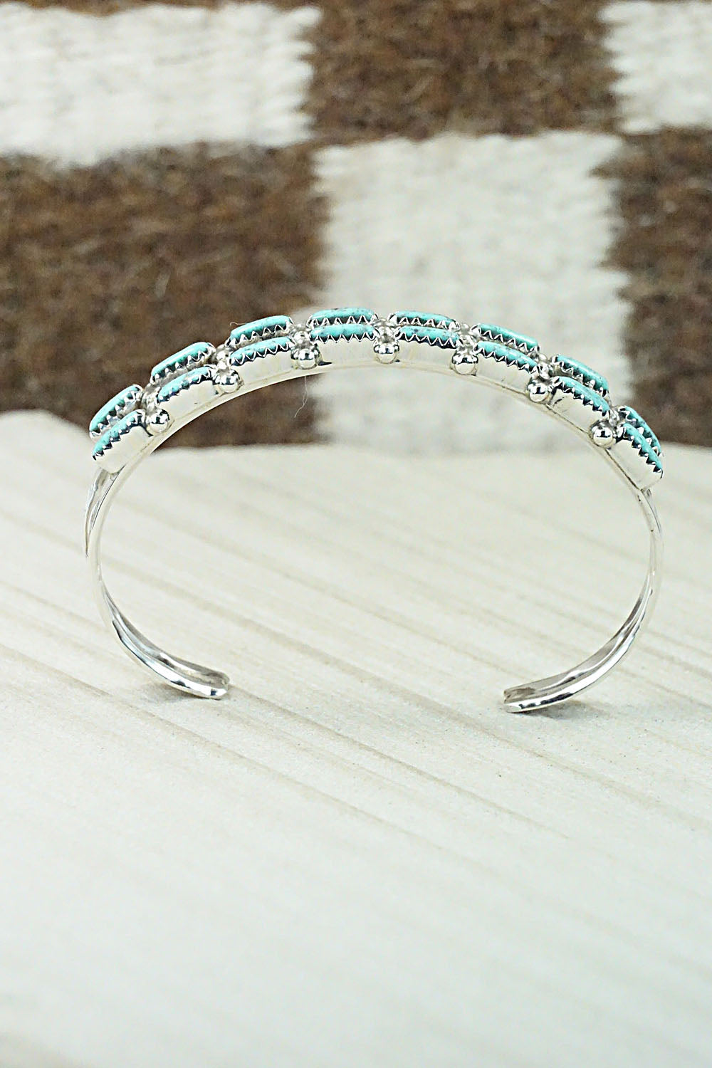 Turquoise & Sterling Silver Bracelet - Murray Hannaweeka