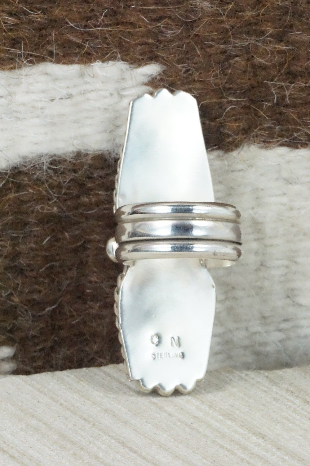 Turquoise & Sterling Silver Ring - Cris Nez - Size 7.25