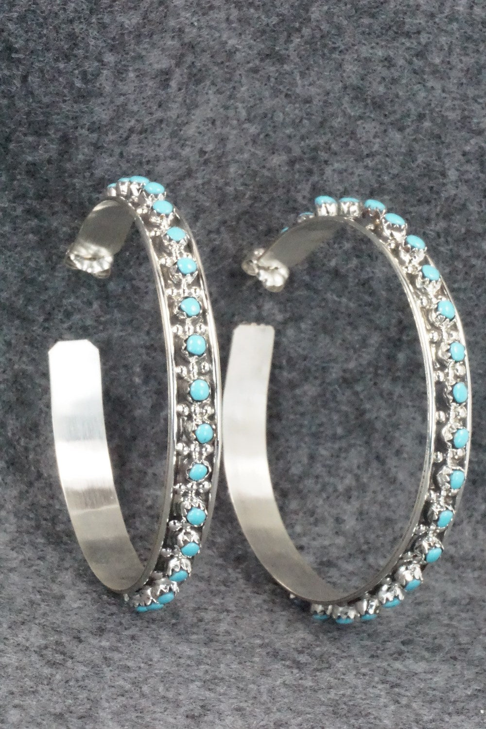 Turquoise & Sterling Silver Earrings - Joanne Cheama