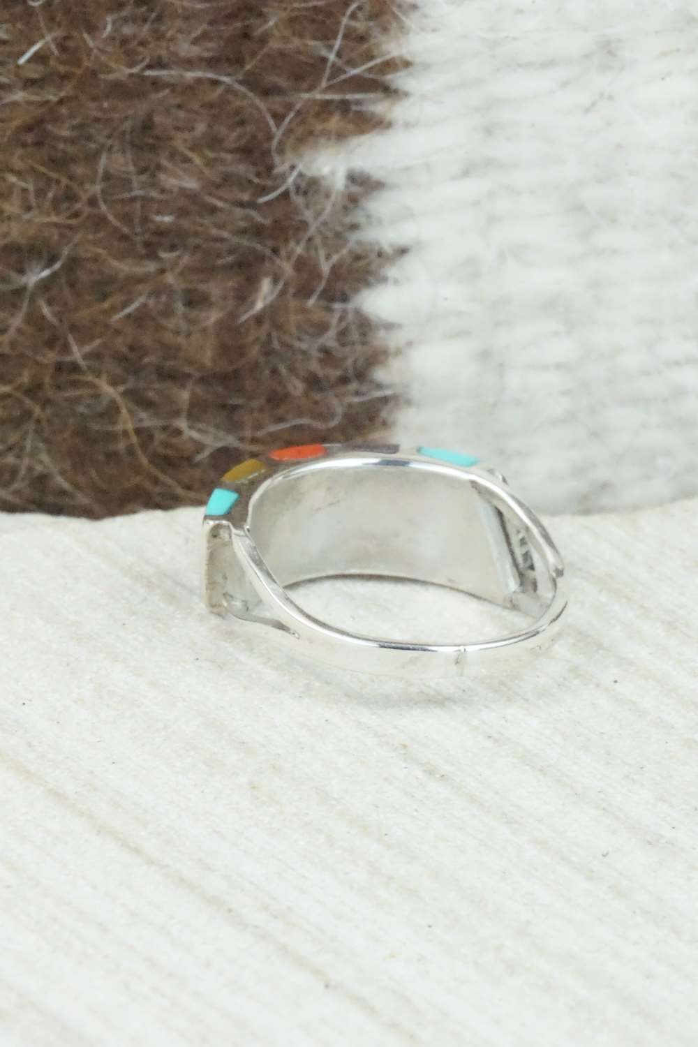 Multi Stone and Sterling Silver Ring - Fabian Sheyka - Size 5.5