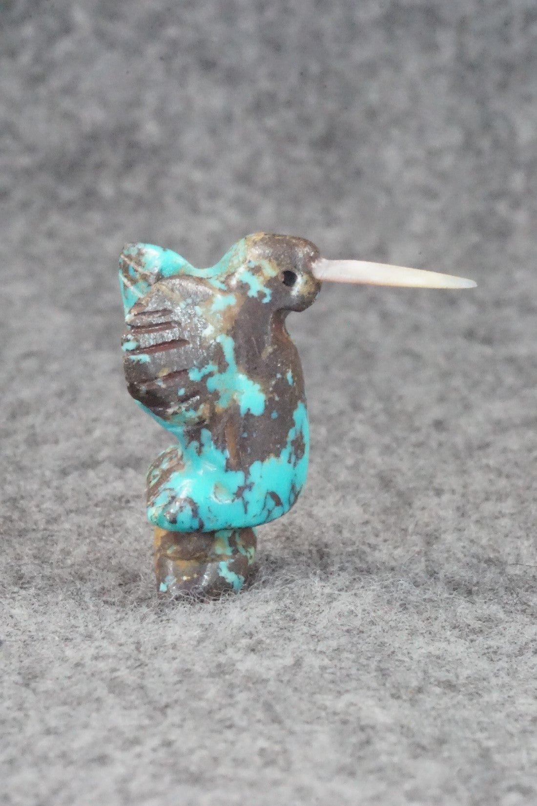 Hummingbird Zuni Fetish Carving - Justin Red Elk