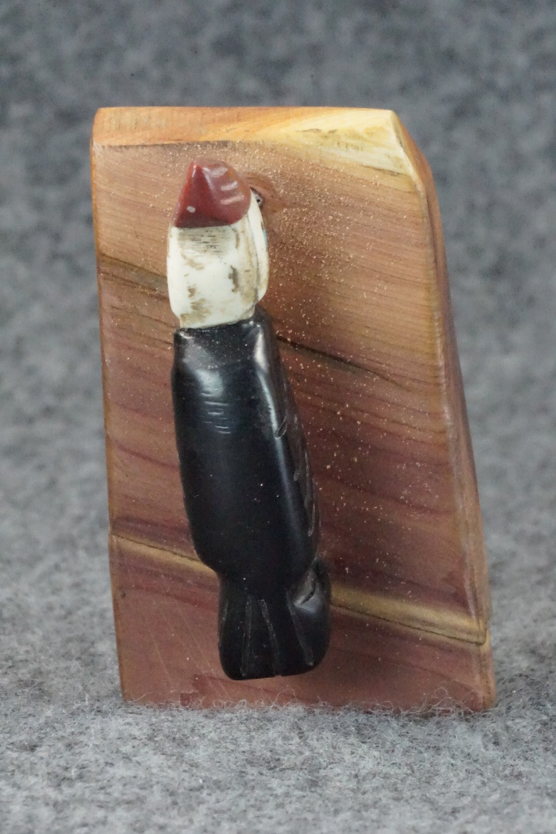 Woodpecker Zuni Fetish Carving - Justin Red Elk