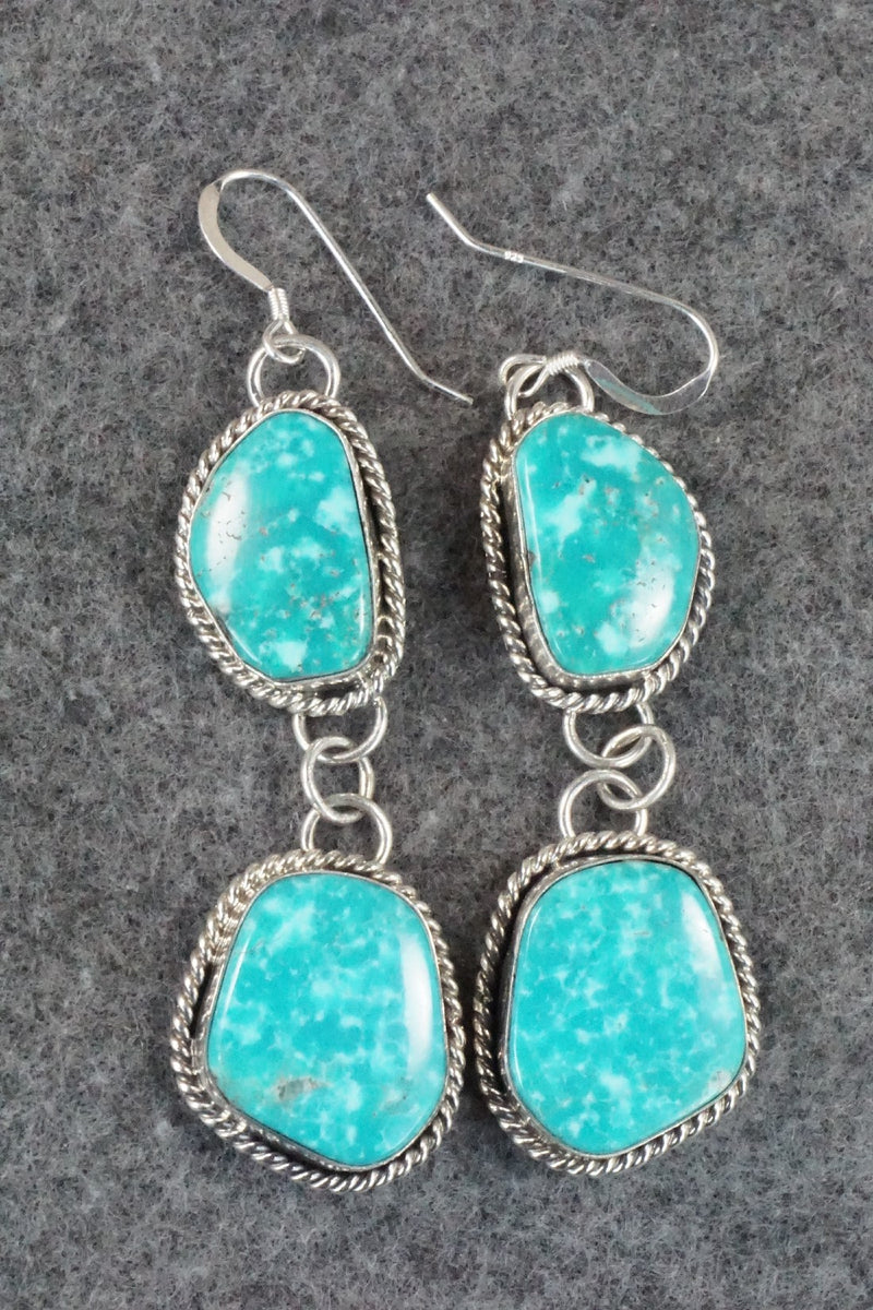 Turquoise & Sterling Silver Necklace and Earrings - Hemerson Brown