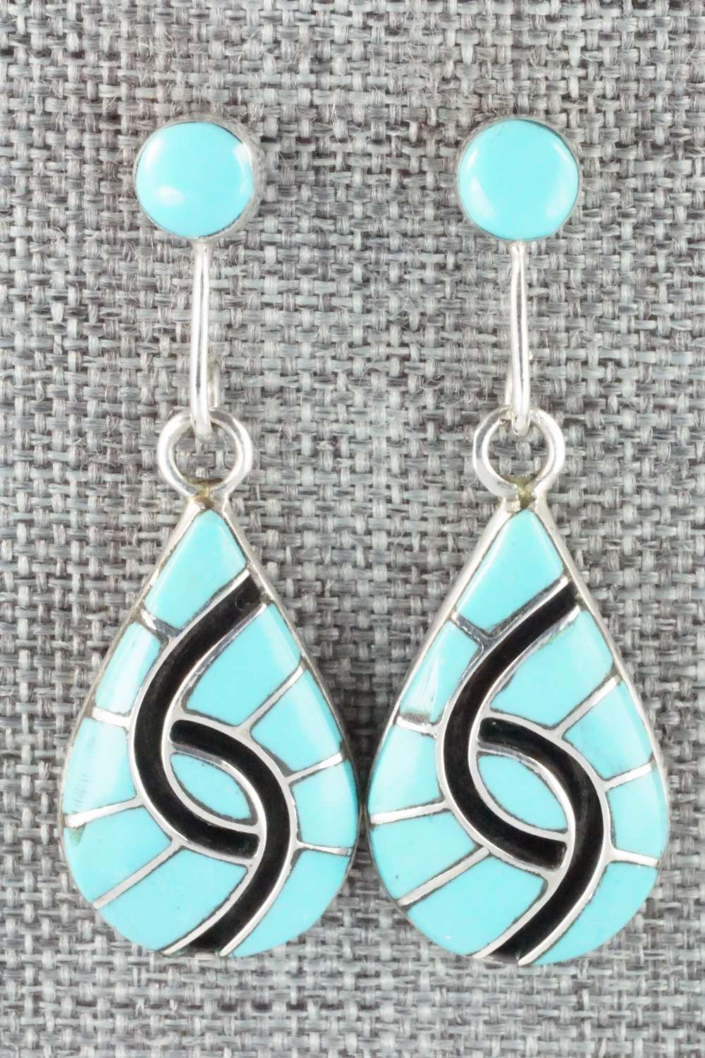 Turquoise & Sterling Silver Necklace and Earrings Set - Amy Wesley