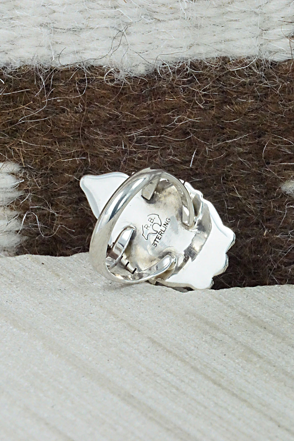 Turquoise & Sterling Silver Ring - Genevieve Francisco - Size 7