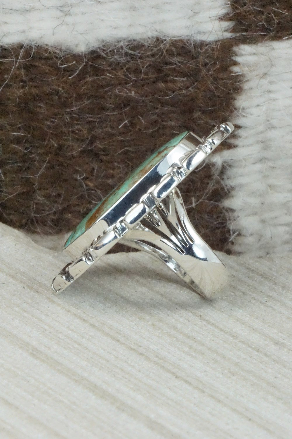 Turquoise & Sterling Silver Ring - Gilbert Smith - Size 6
