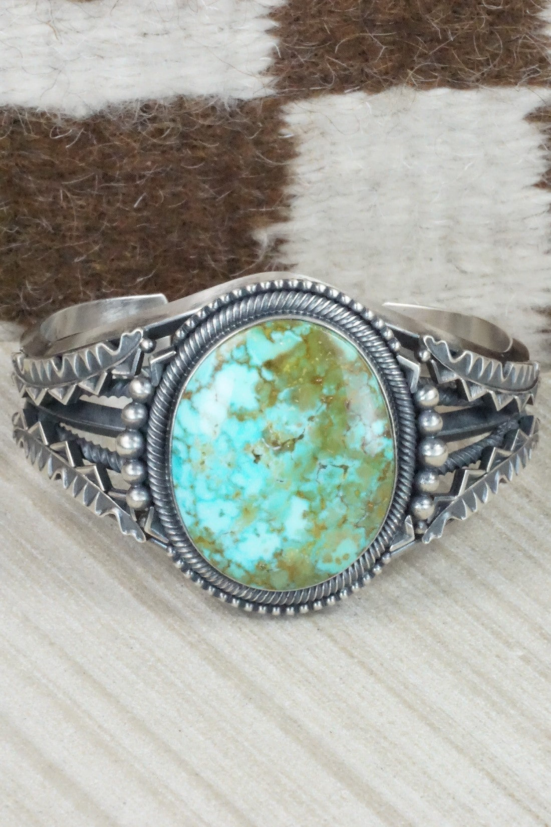 Turquoise & Sterling Silver Bracelet - Derrick Gordon