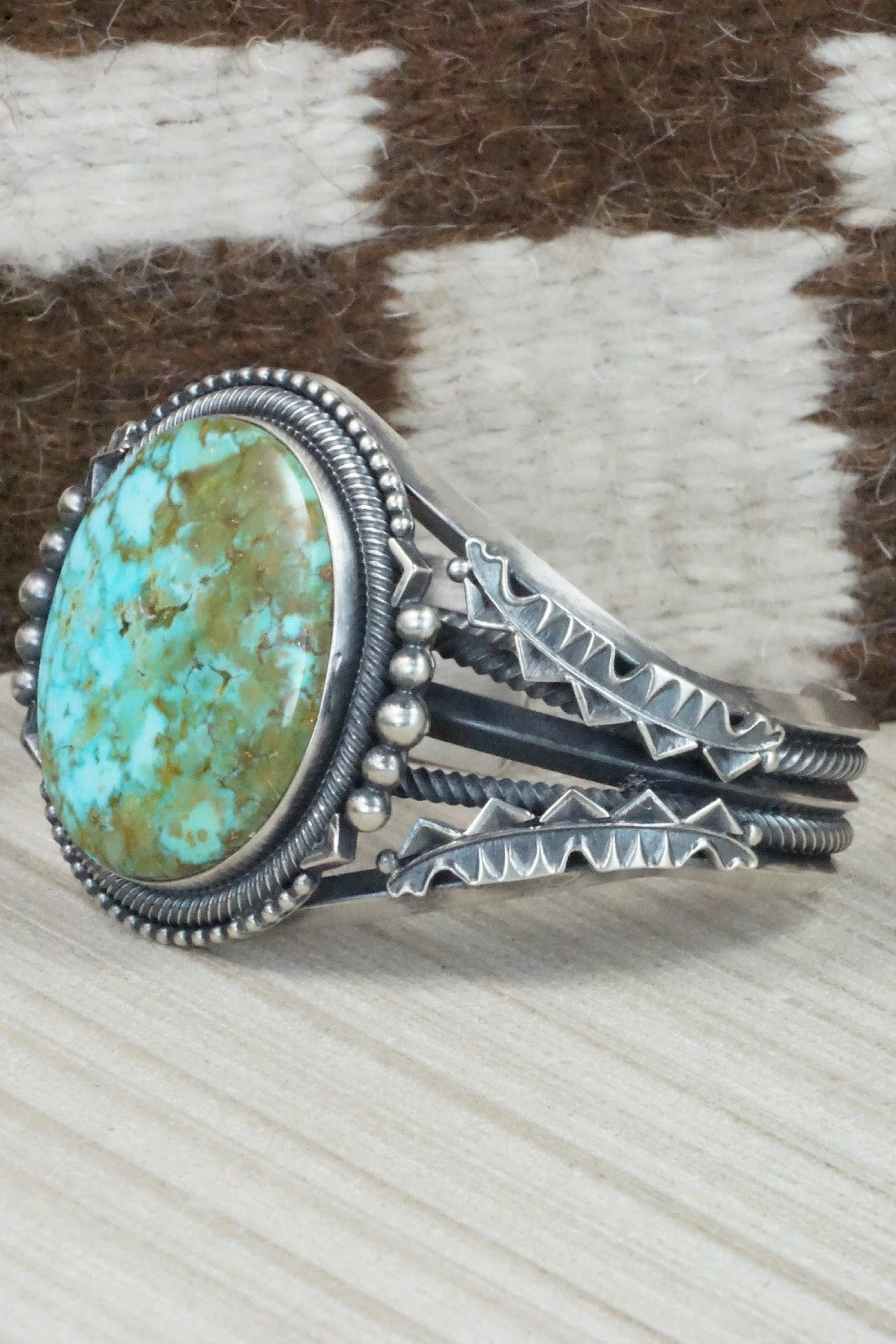 Turquoise & Sterling Silver Bracelet - Derrick Gordon