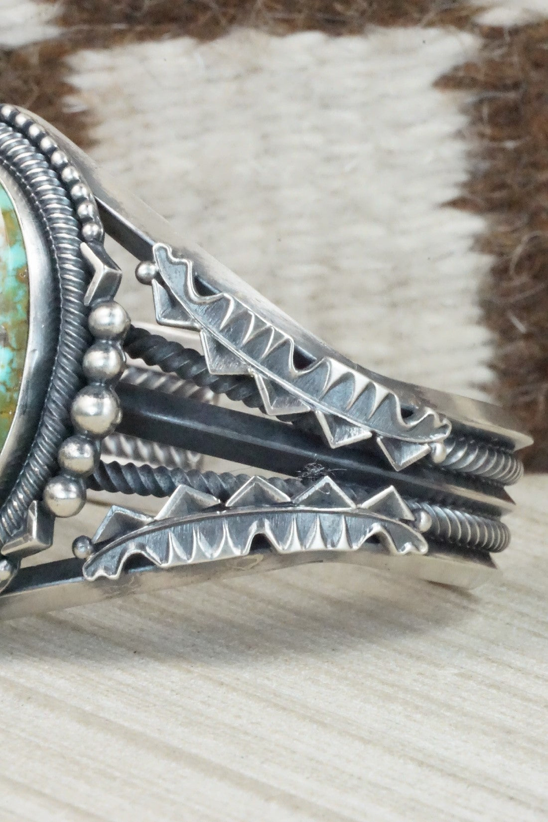 Turquoise & Sterling Silver Bracelet - Derrick Gordon