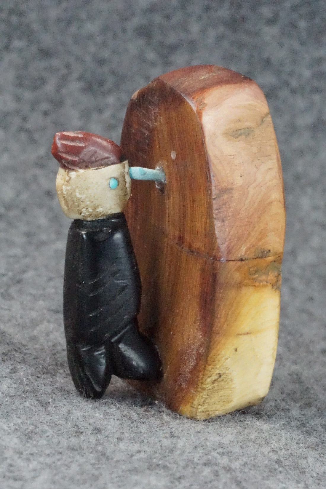 Woodpecker Zuni Fetish Carving - Justin Red Elk