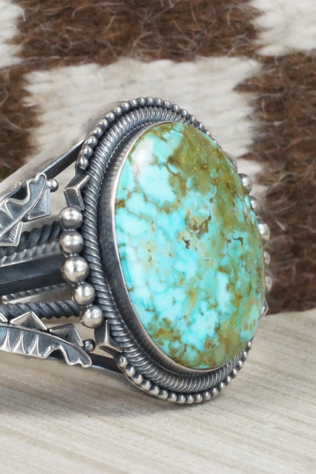 Turquoise & Sterling Silver Bracelet - Derrick Gordon