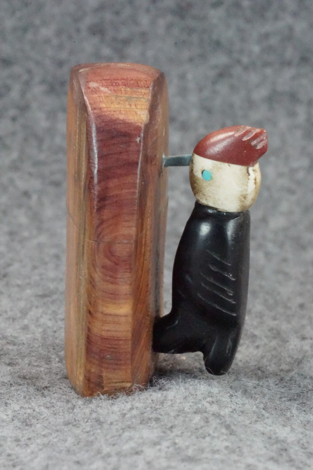 Woodpecker Zuni Fetish Carving - Justin Red Elk